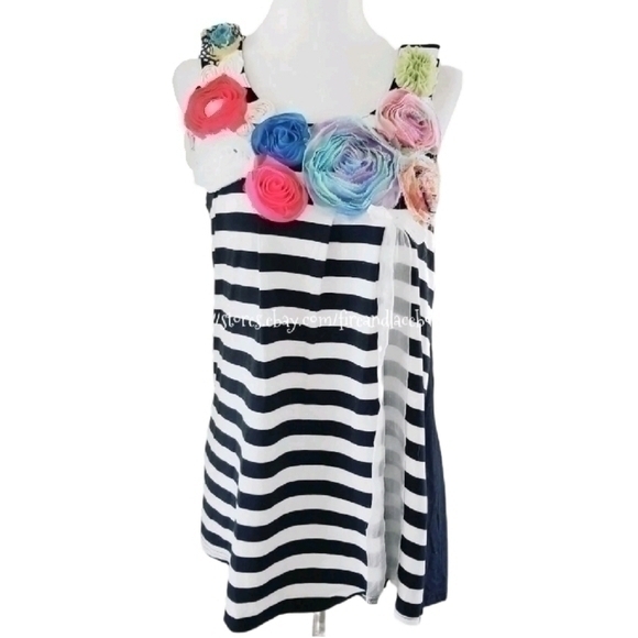 FERATELLI BOUTIQUE NEIMAN MARCUS 4D FLORAL TANK SZ S - Picture 2 of 9